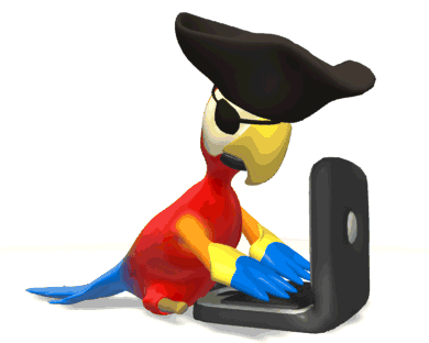 Pirate parrot on comp wapday com